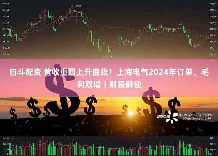 日斗配资 营收重回上升曲线！上海电气2024年订单、毛利双增｜财报解读