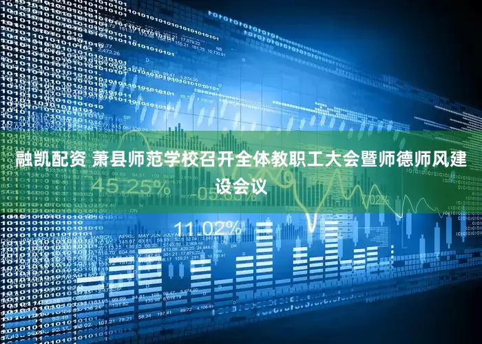 融凯配资 萧县师范学校召开全体教职工大会暨师德师风建设会议